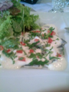 Hareng mariné à la crème