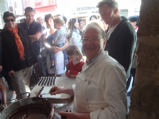 Jean-Michel Barate lors des fêtes du chocolat © GP