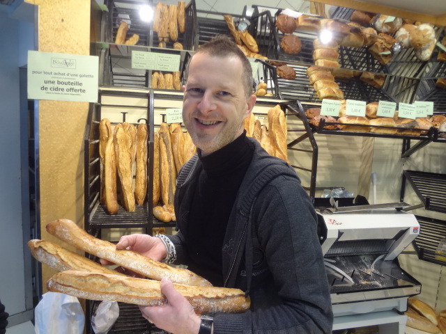 David Lanchon et sa baguette © GP