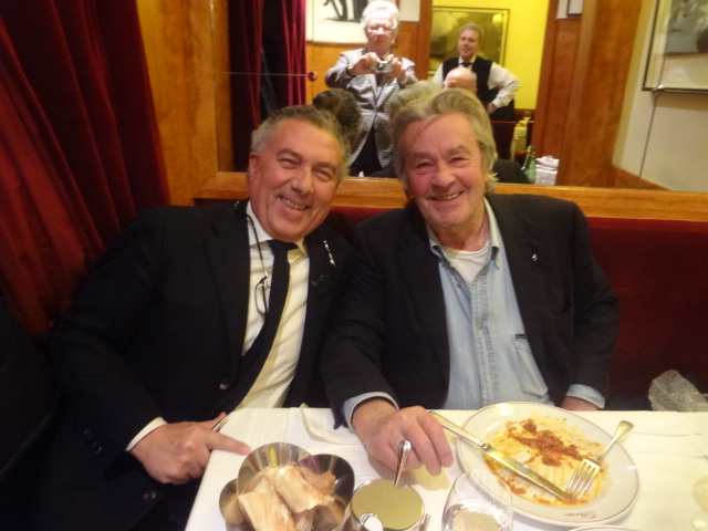 Toni Faiola et Alain Delon © GP