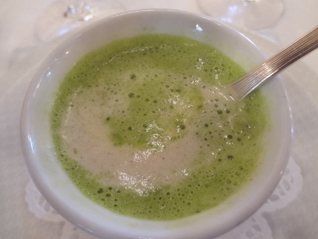 Velouté d'épinard, réglisse et sot l'y laisse © GP