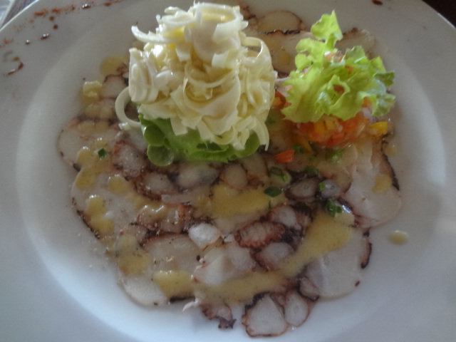 Carpaccio de poulpe © GP
