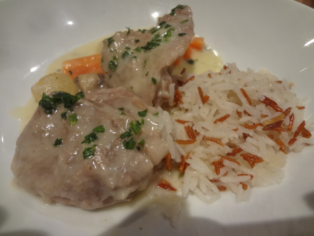 Blanquette de veau et riz grillé © GP