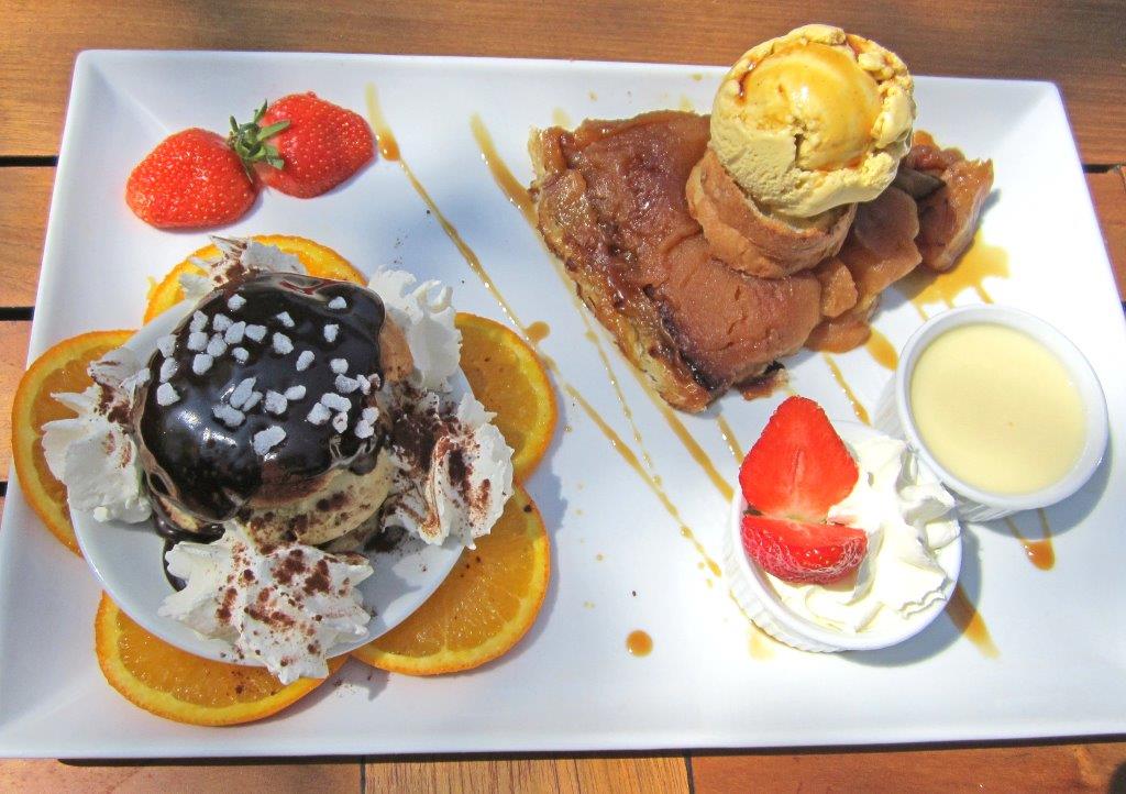 Profiterole et Tatin © AA