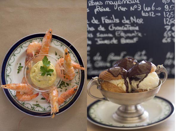 Langoustines, profiteroles © Maurice Rougemont