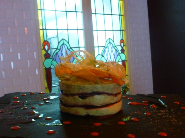 Millefeuille d'avocat et betterave © DD