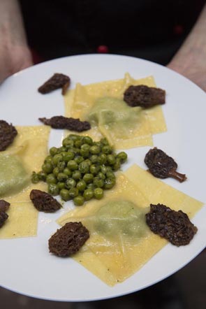 Ravioles vertes de petits pois © Maurice Rougemont
