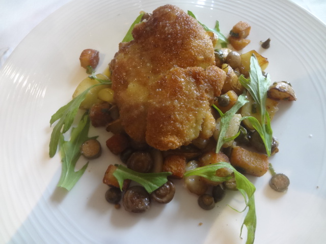 Ris de veau pané à la grenobloise © GP