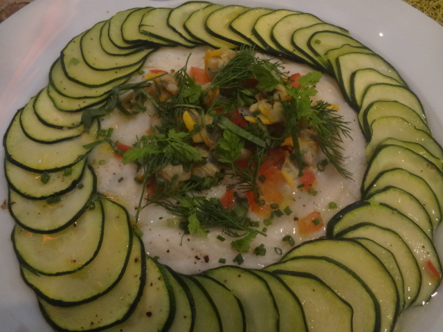 Minute de sandre et courgettes © GP