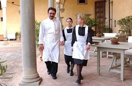 Paolo Lopriore et le service © Maurice Rougemont