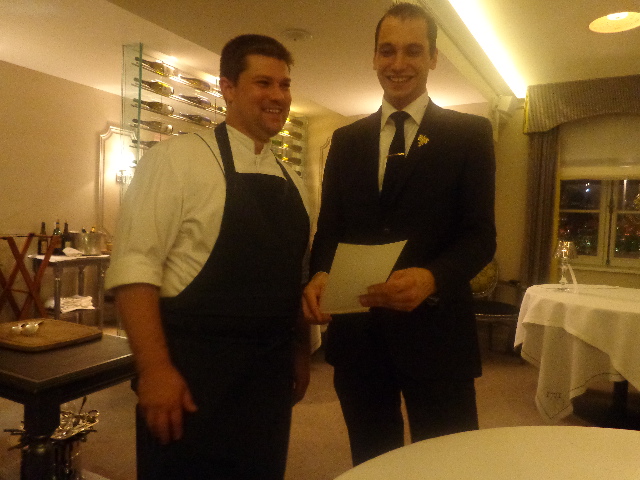 Thierry Schwartz et le sommelier © GP