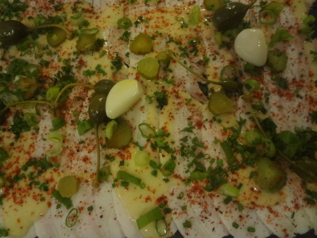 Carpaccio de cochon © GP