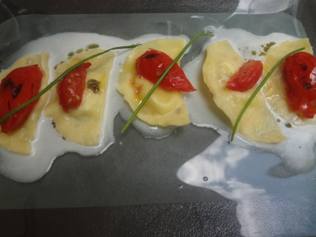 Ravioli à la mozzarella et tomate © GP