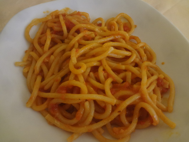 Pici tomate et ail © GP