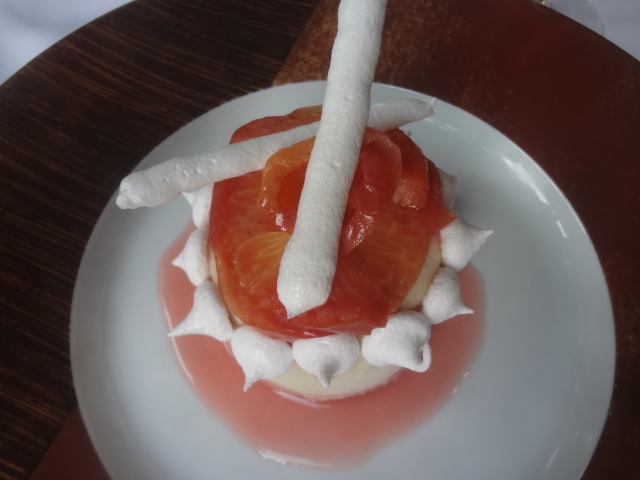 Vacherin pêche verveine © GP