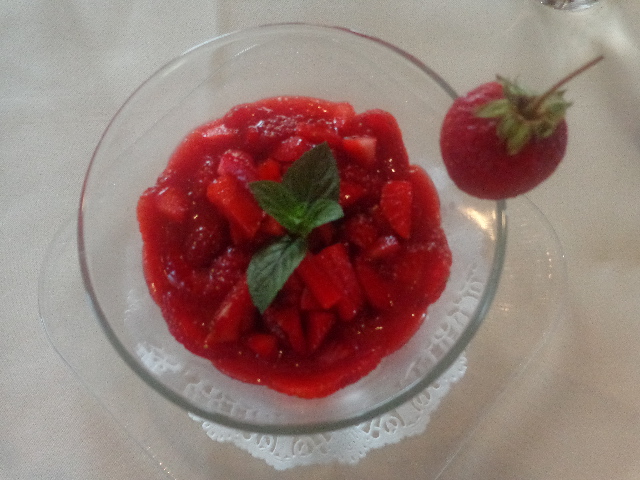 Panna cotta à la fraise © GP