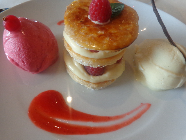Mille feuille vanille et framboise © GP