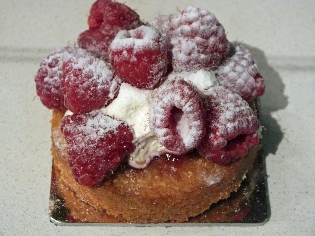 Tarte aux framboises © AA