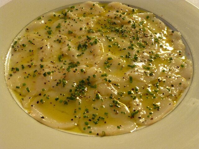 Carpaccio de saint jacques © DC
