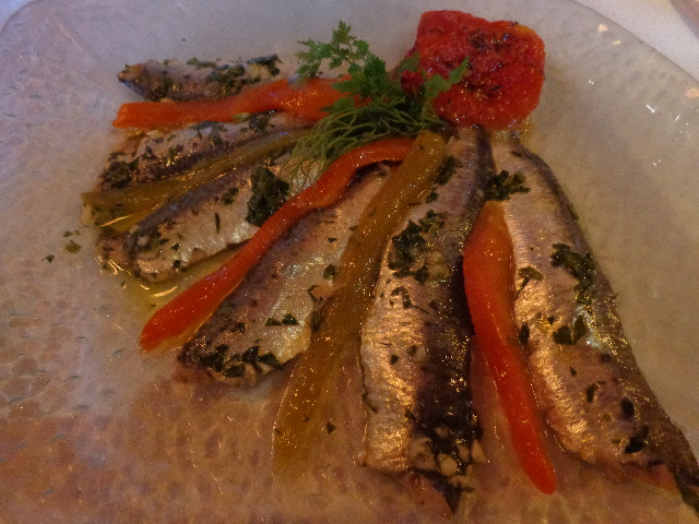 Tapas de sardines et poivrons © GP