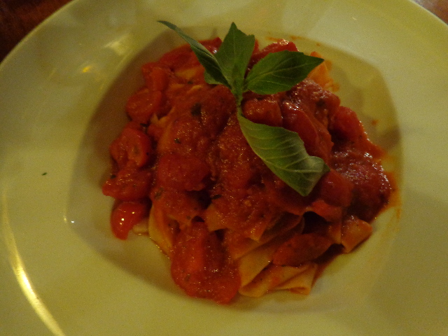 Papardelle tomate et basilic © GP