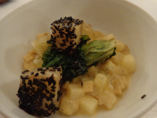 Poire, crozets, céleri © GP