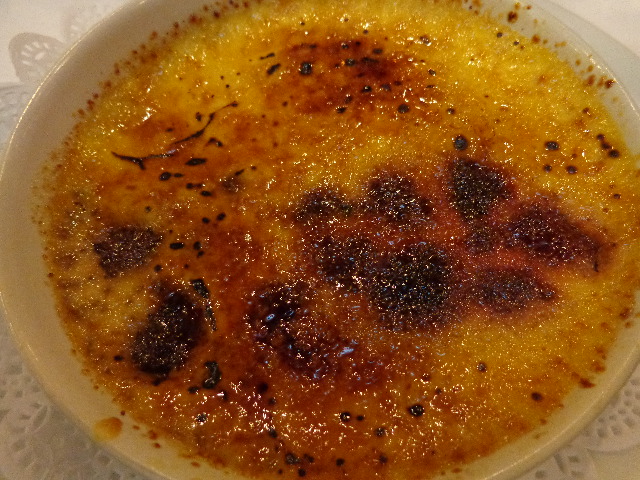 Crème brûlée aux framboises © GP
