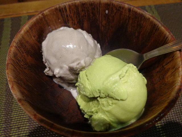 Glace sésame et thé vert © GP