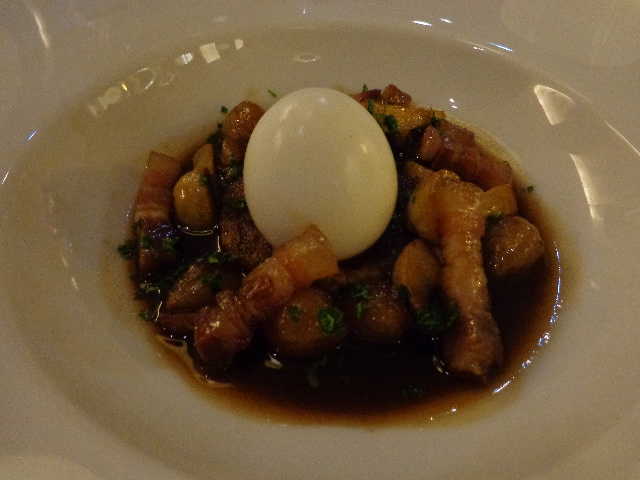 Oeuf en meurette et lard © GP