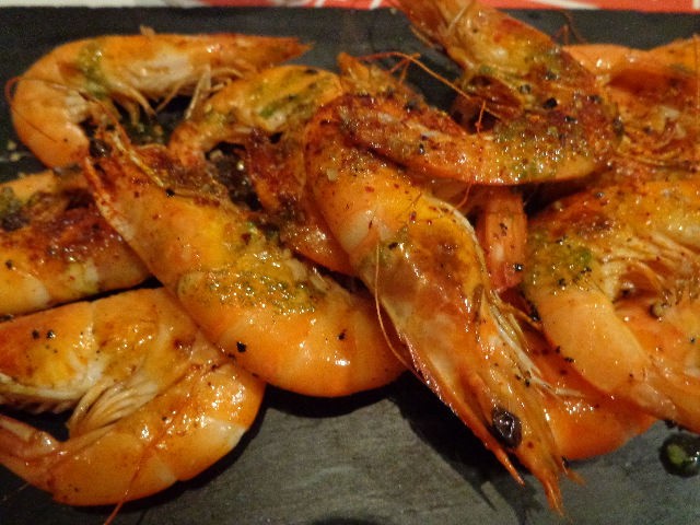 Crevettes à la plancha © GP