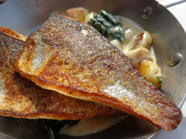 Filets de dorade et gnocchi © GP