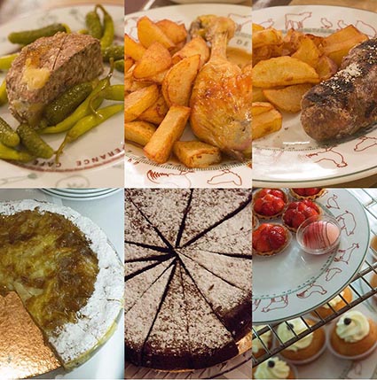 Plats et desserts © Maurice Rougemont