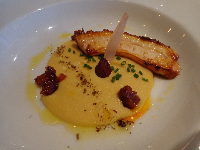 Poulpe et purée de lentilles © GP