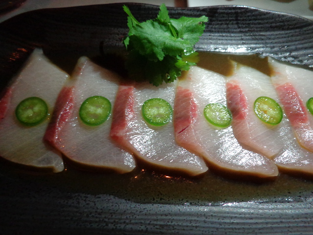Carpaccio de yellow tail © GP