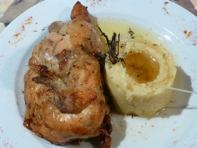 Poulet et sa purée © DC