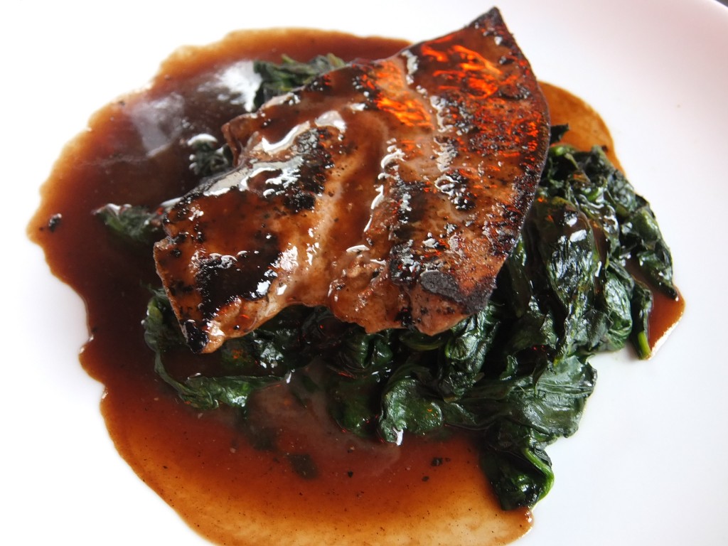 Foie de veau aux épinards © GP