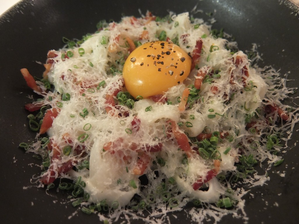 Carbonara de calamars © GP