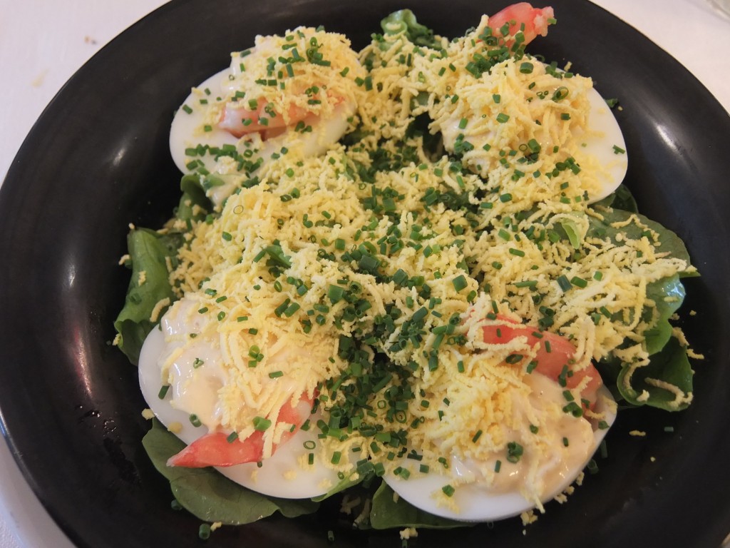 Oeufs Mimosa aux crevettes © GP