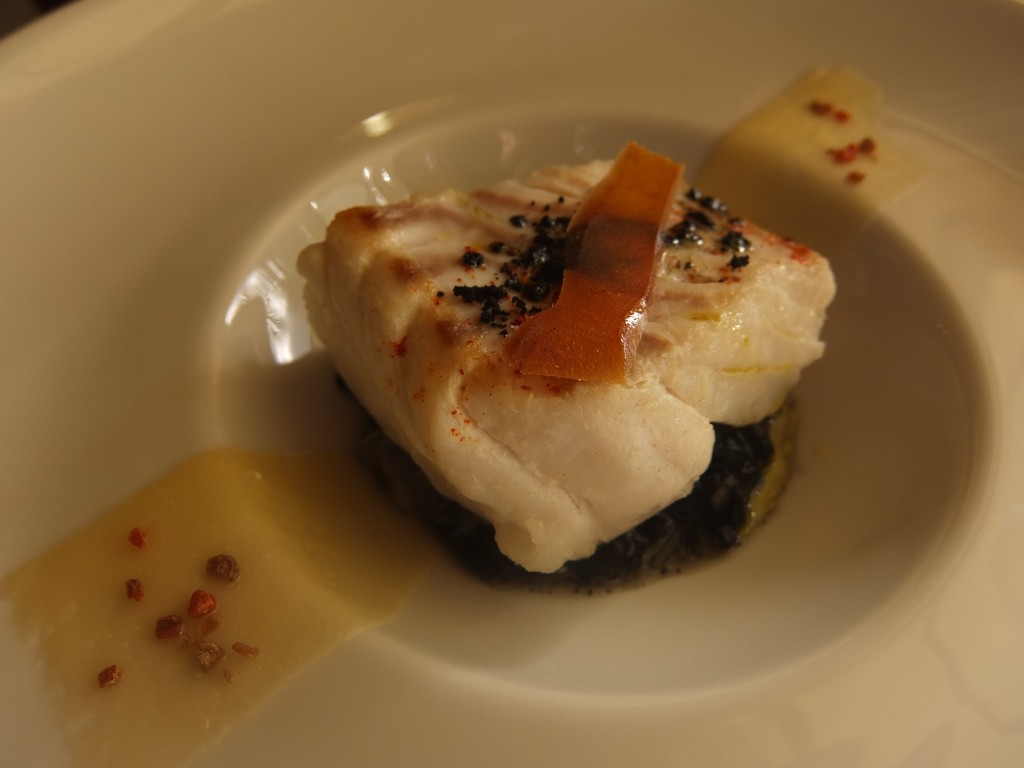 Cabillaud et risotto noir © GP