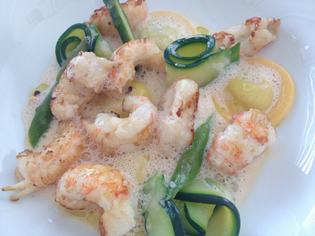 Langoustines et courgettes © GP