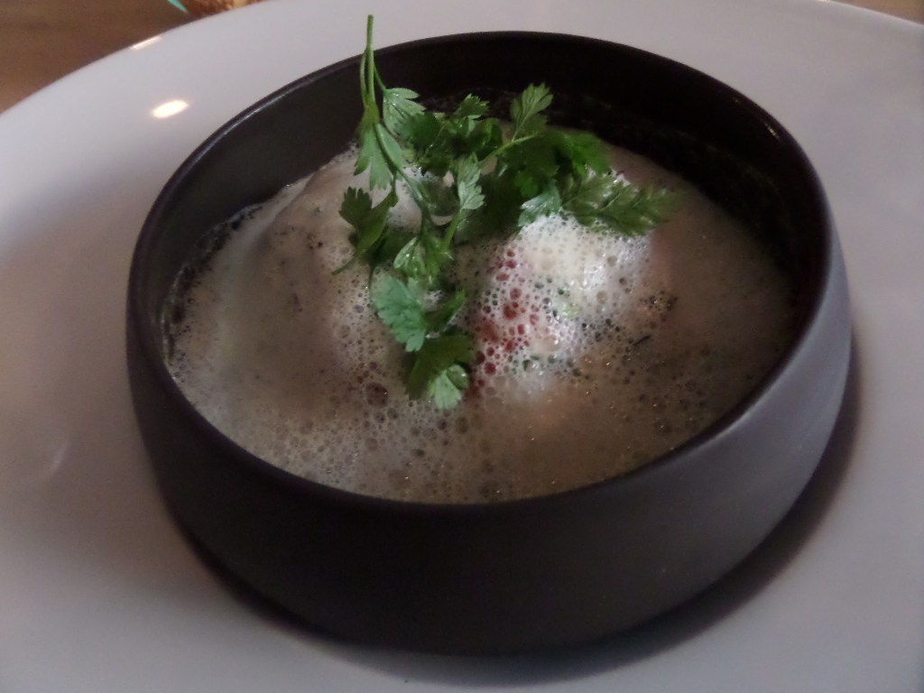Mozzarella et émulsion d'estragon © GP