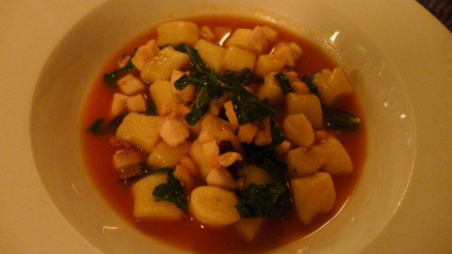 Gnocchi, poulpe et dashi © GP