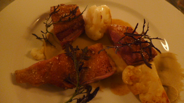 Canard, chou fleur, curry © GP