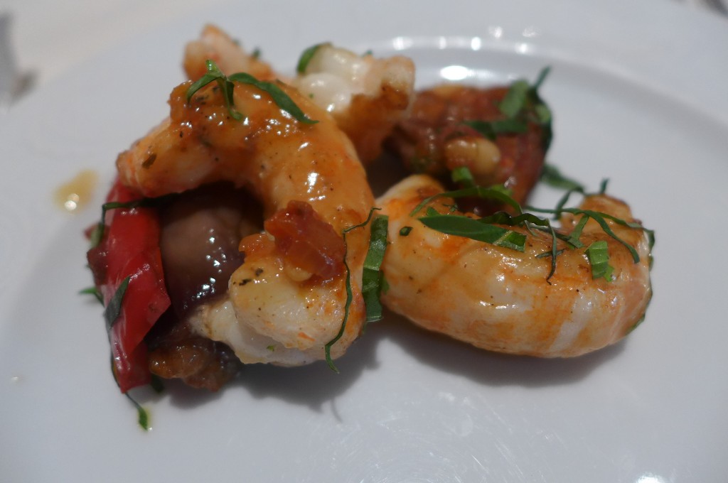 Langoustines en caponata © GP