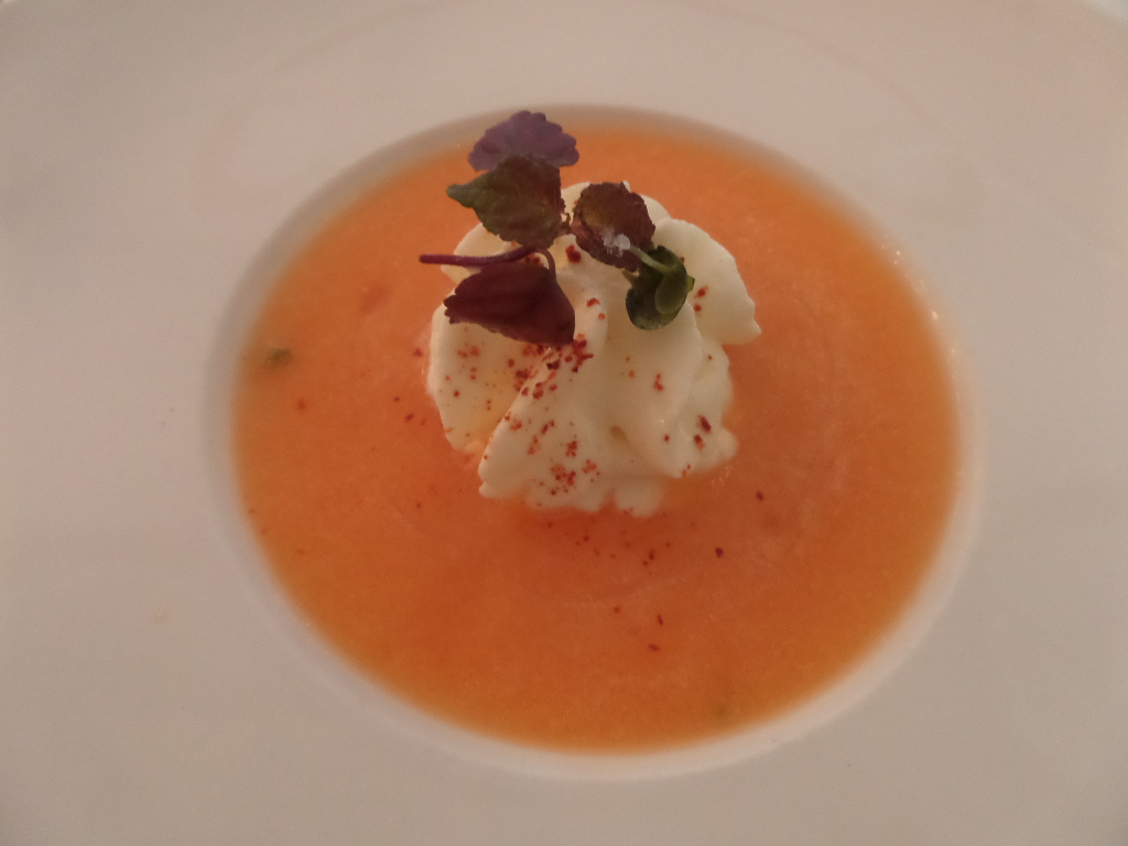 Soupe melon et espuma de chèvre © GP