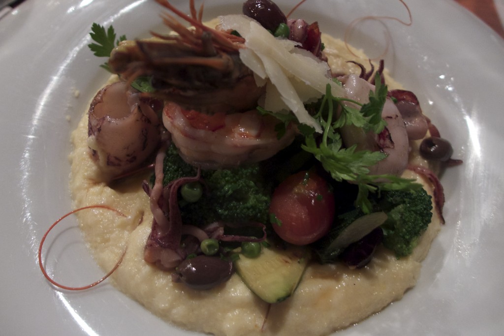 Polenta aux fruits de mer © GP