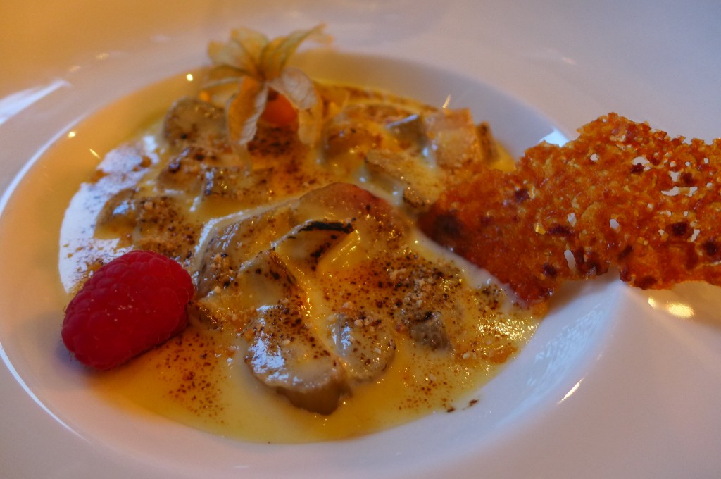 Gratin de rhubarbe à la vanille © GP