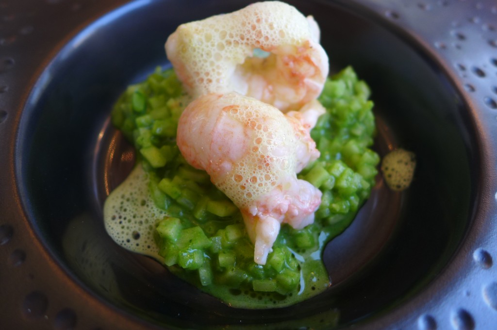 Langoustine et risotto de céleri © GP