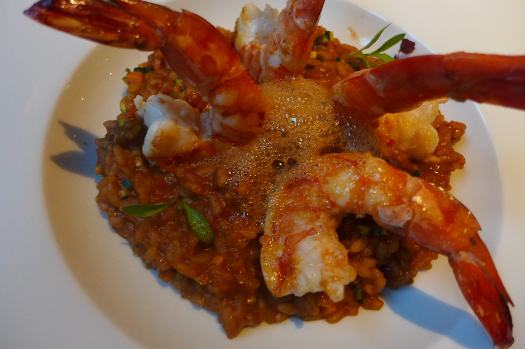 Riz Bomba et gambas © GP