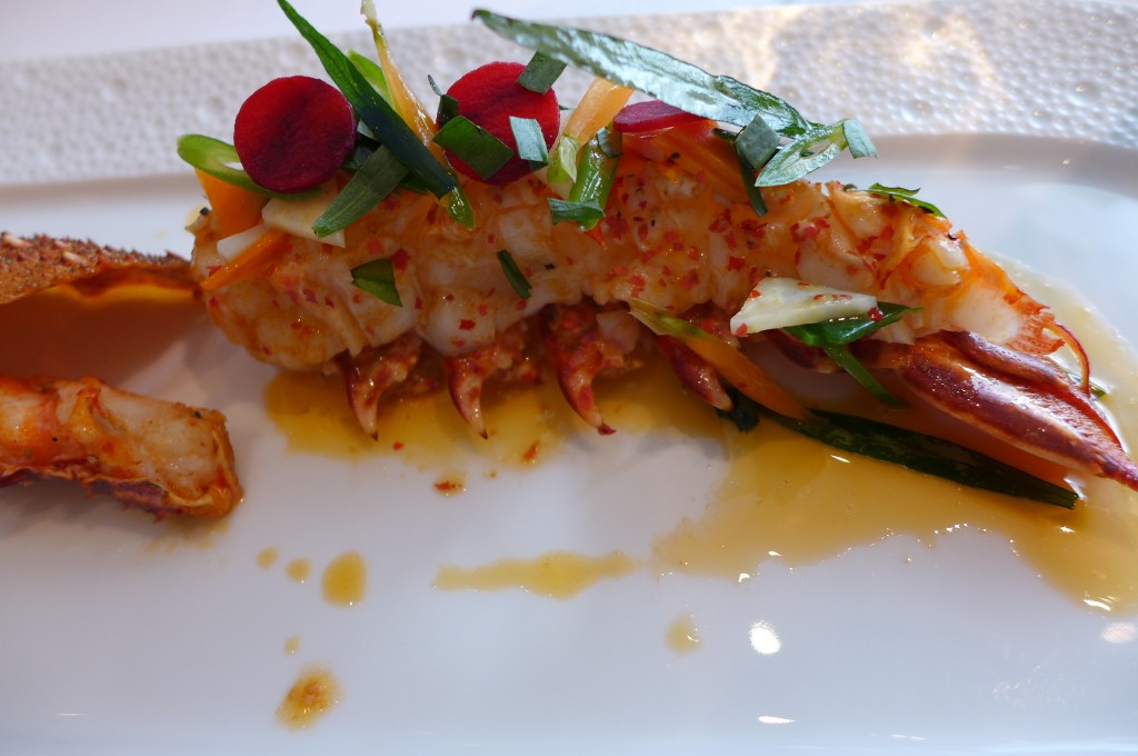 Langouste rose sauce coraline © GP
